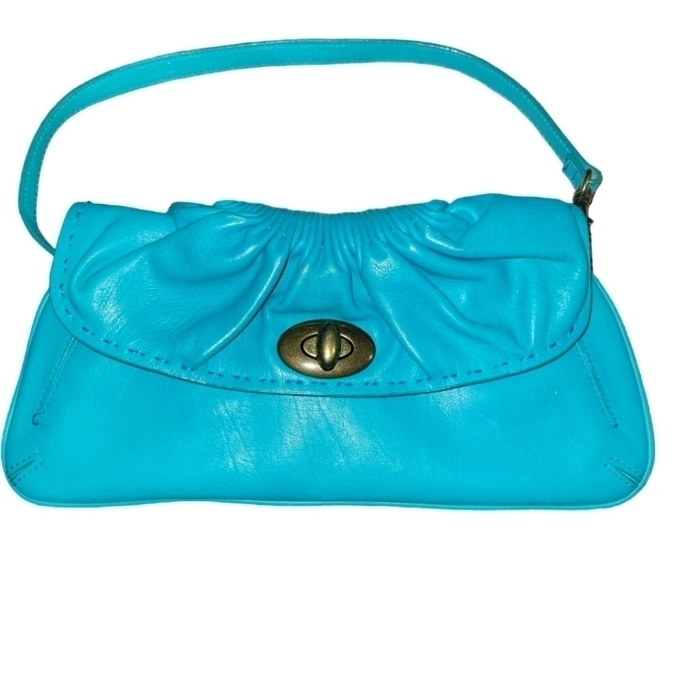 Blue Leather Women's Bag